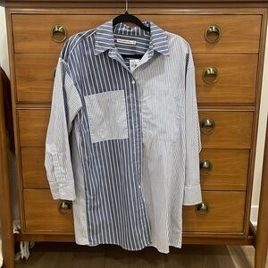 Oversized shirt dress